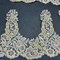 1 Yard Corded Embroidered Lace Trim 9" Wide 100% Polyester Net Mesh for Bridal & Evening Wear